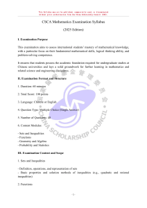 CSCA Mathematics Examination Syllabus-2025 2