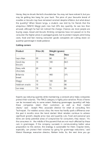 Shrinkflation: Companies Reduce Product Quantities