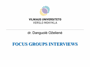 Focus Groups Interviews: Research Methods Guide