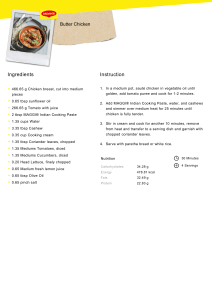 Butter Chicken Recipe by Maggi