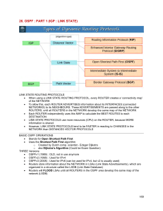 OSPF Part 1: Link State Routing Protocol Basics