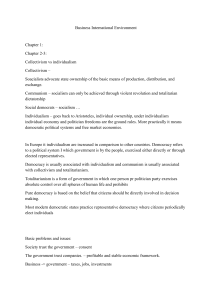 Business International Environment: Political & Economic Systems