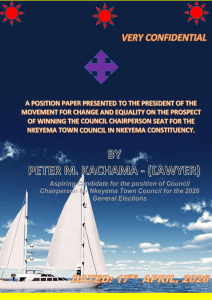 2026 Nkeyema Council Chairperson Campaign Position Paper