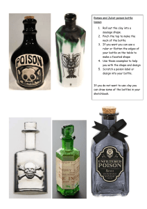 Romeo and Juliet Poison Bottle Craft Lesson