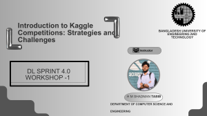 Introduction to Kaggle Competitions: Strategies & Challenges