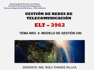 Modelo de Gesti&oacute;n OSI - GESTI&Oacute;N DE REDES DE TELECOMUNICACI&Oacute;N