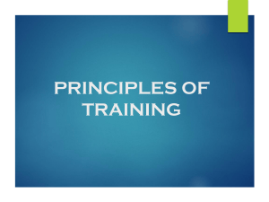 Principles of Training: Key Concepts for Fitness