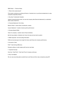 IB396 Week 1 Revision Notes: Corporate Finance