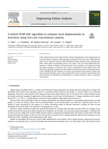 Hybrid SURF-DIC Algorithm for Local Displacements in Structures