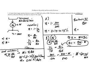 Problems on Reversible and Irreversible Processes