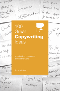 100 Great Copywriting Ideas From Leading Companies Around the World (100 Great Ideas) by Andy Maslen (z-lib.org)