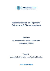 Tarea 1: An&aacute;lisis Estructural con Acci&oacute;n S&iacute;smica
