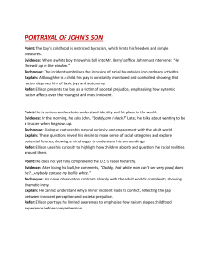 Analysis of John's Son in Ellison's Literature