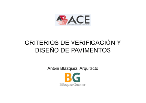 Criterios de Verificaci&oacute;n y Dise&ntilde;o de Pavimentos