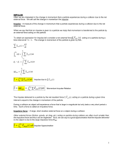 Impulse in Physics: Momentum Change and Force