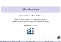 PyTorch Introduction: Deep Learning Library Overview