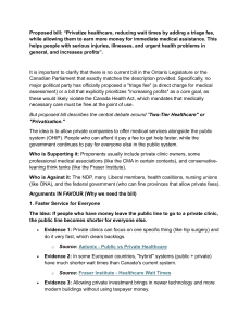 Two-Tier Healthcare in Canada: Pros and Cons