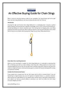 An Effective Buying Guide for Chain Slings