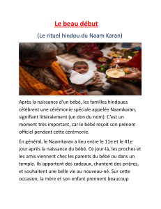 Le rituel hindou du Naam Karan : c&eacute;r&eacute;monie de nomination expliqu&eacute;e