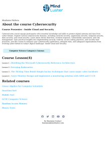 Cybersecurity Course: Protect Digital Systems & Data