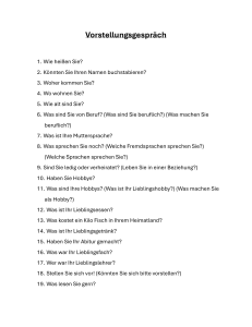 Vorstellungsgespr&auml;ch: Fragen f&uuml;r Deutschlernende