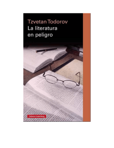 La literatura en peligro: Ensayo de Tzvetan Todorov sobre la ense&ntilde;anza literaria
