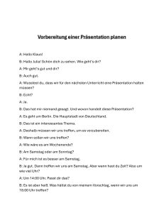 Vorbereitung einer Pr&auml;sentation planen &ndash; Deutschdialog f&uuml;r Sch&uuml;ler