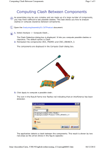 Computing Clash Between Components in CATIA V5