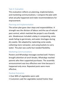 Evaluation of a School Vegetable Project: Planning, Outcomes, Recommendations