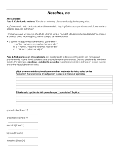 Nosotros, no: Cuento con ejercicios de comprensi&oacute;n y vocabulario