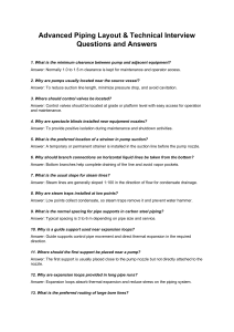 Advanced Piping Layout Interview Q&A Guide