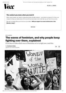 Waves of Feminism Explained: First to Fourth Waves
