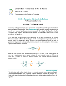An&aacute;lise Conformacional: Proje&ccedil;&otilde;es de Newman e Barreiras Rotacionais