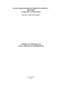 Auriculoterapia no Tratamento da Depress&atilde;o: Pesquisa e Aplica&ccedil;&atilde;o