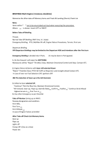 Multi-Engine Aircraft Briefing & Checklists