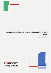 Fortinet ZTNA Lab Guide: Secure Application Access