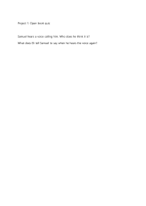 Project 1 Open Book Quiz: Samuel and Eli Questions