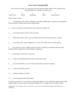 VAK Learning Styles Questionnaire