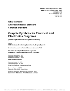 IEEE Std 315-1975: Electrical & Electronics Diagram Symbols