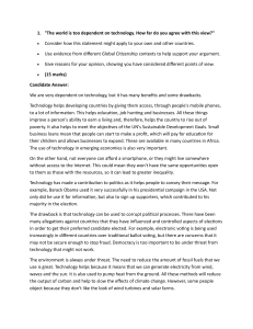 Global Citizenship Exam Questions & Answers