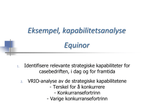 Eksempel p&aring; kapabilitetsanalyse for Equinor