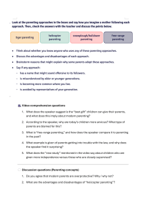 Parenting Approaches: Video Comprehension & Discussion Questions