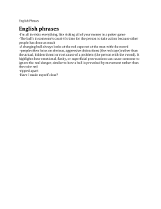 English Phrases & Idioms with Explanations