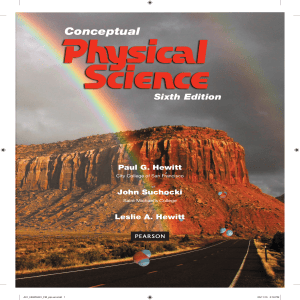 Conceptual Physical Science 6th Edition Textbook