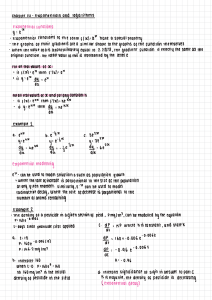 Chapter 14: Exponentials and Logarithms