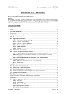National Grid Substations Technical Specification TS 2.01 Part 1