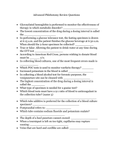 Advanced Phlebotomy Review Questions