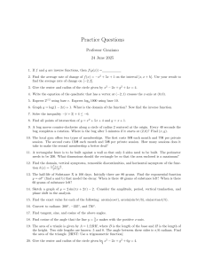 Math Practice Questions Worksheet