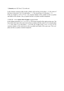 Isometry & Oblique Projection Geometry Problems