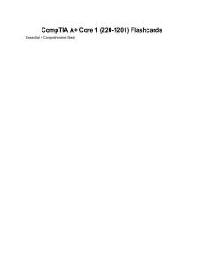 CompTIA A+ 220-1101 Flashcards: IT Certification Study Guide